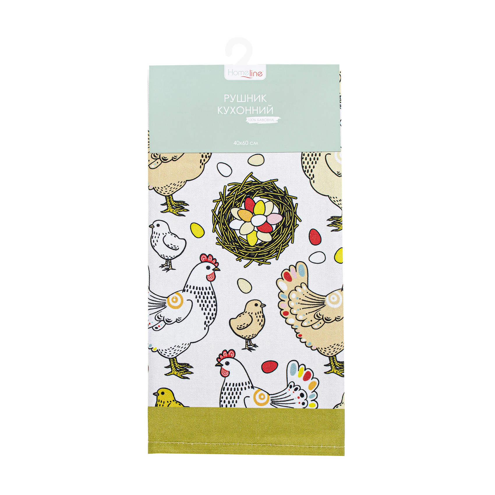 Кухонний рушник Home Line Курочки, 40*60 см (182820)